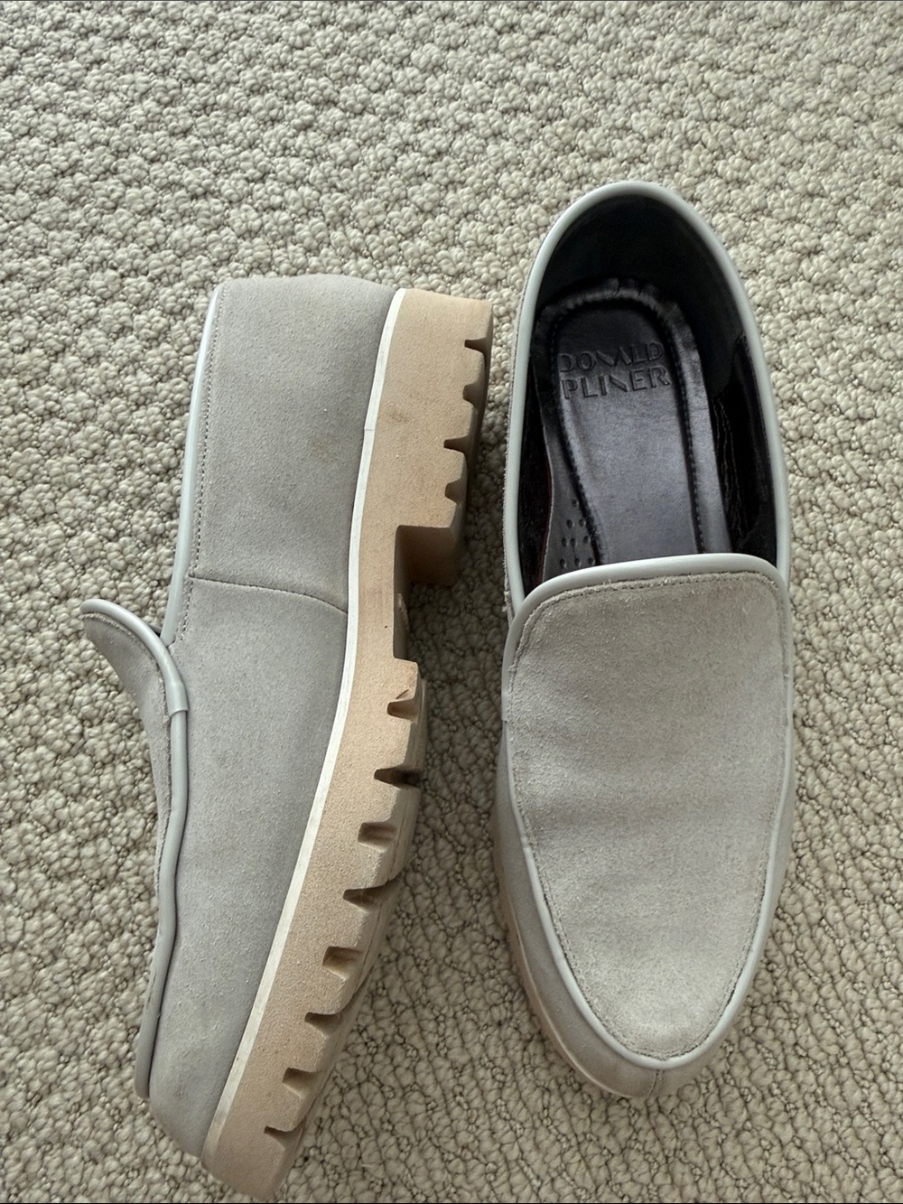 Donald Pliner Women's Suede Slip on Loafers